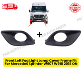 Front Left & Right Fog Light Lamp Cover Frame Fit For Mercedes Sprinter W907 W910 2018 ON