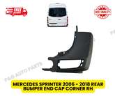 Fits Vw Crafter & Sprinter 2006-2018 Rear End Cap Bumper Corner Rh Right Side