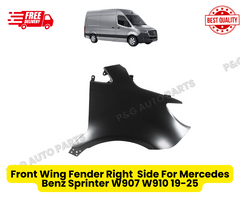 For NEW FRONT WING MERCEDES SPRINTER PANEL DRIVER RH O/S 2018 ONWARDS W907 W910