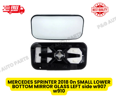 MERCEDES SPRINTER 2018 0n SMALL LOWER BOTTOM MIRROR GLASS LEFT side w907 w910