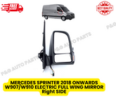 MERCEDES SPRINTER 2018 ONWARDS W907/W910 ELECTRIC FULL WING MIRROR Right SIDE