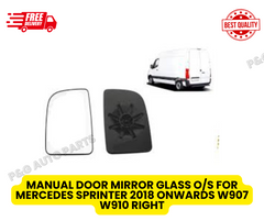 MANUAL DOOR MIRROR GLASS O/S FOR MERCEDES SPRINTER 2018 ONWARDS W907 W910 RIGHT