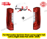 For Mercedes Sprinter Rear Lamp Light Tail Left & Right Side Pair 2018- 2025