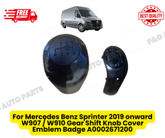 For Mercedes Benz Sprinter 2019 onward W907 / W910 Gear Shift Knob Cover Emblem Badge A0002671200