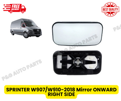 Mercedes Sprinter Mirror Glass Lower Heated Right 2018 191039312 w907 w910