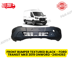 FRONT BUMPER TEXTURED BLACK - FORD TRANSIT MK8 2019 ONWORD -2404363