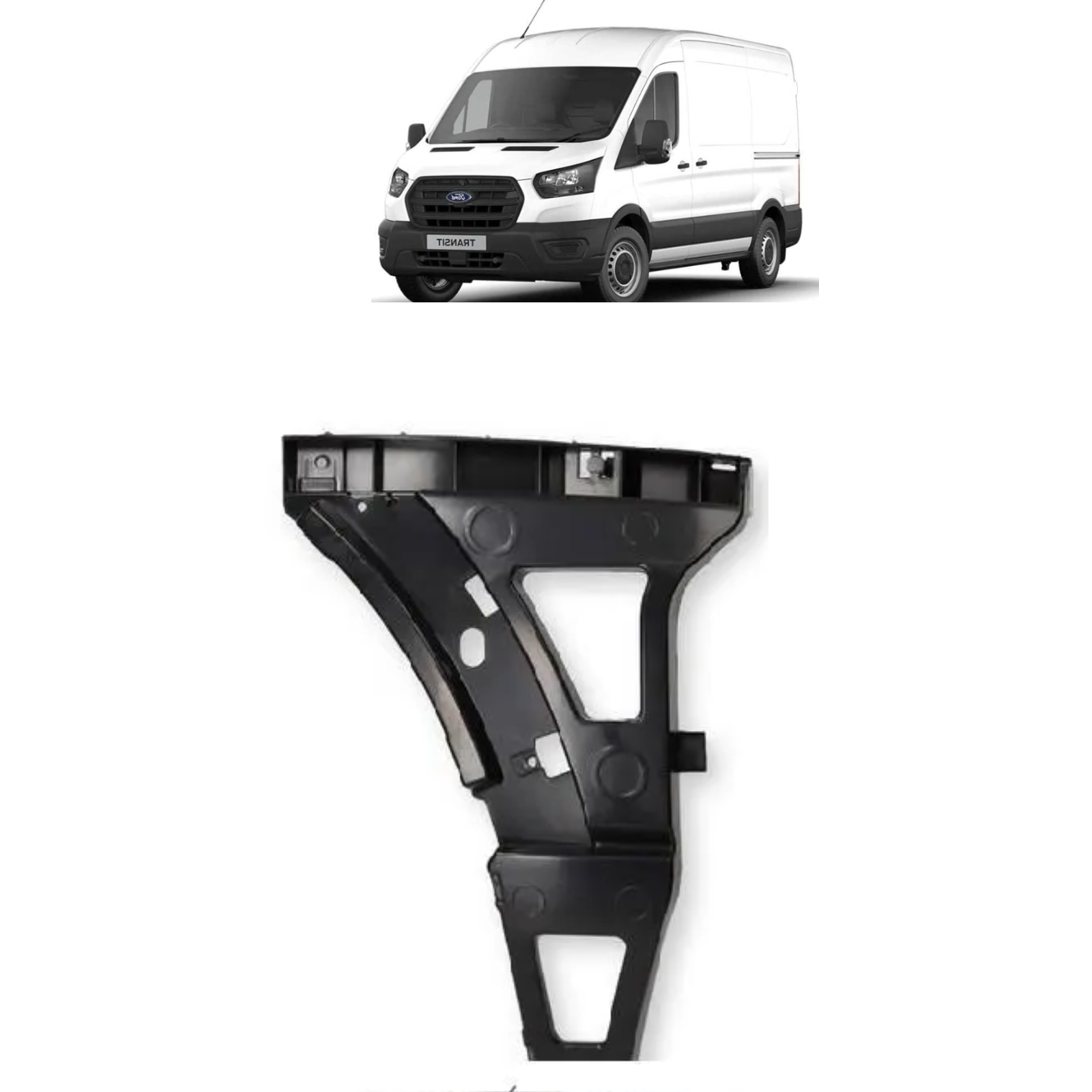 FRONT BUMPER REINFORCEMENT BRACKET LEFT FOR FORD TRANSIT MK8 BK3117D959CD 14-ON