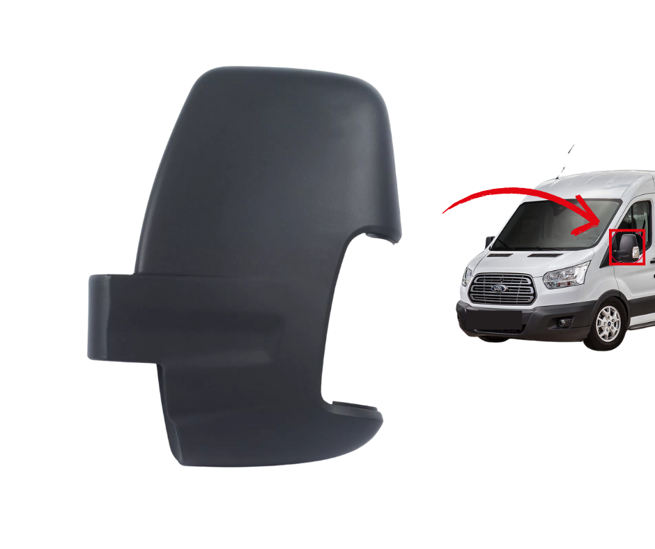 FORD TRANSIT MK8 Left Passenger SIDE DOOR WING MIRROR COVER CAP 2014 ONWARD