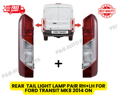 REAR TAIL LIGHT LAMP LENS LEFT & RIGHT FOR FORD TRANSIT MK8 (2014+ONWARDS)