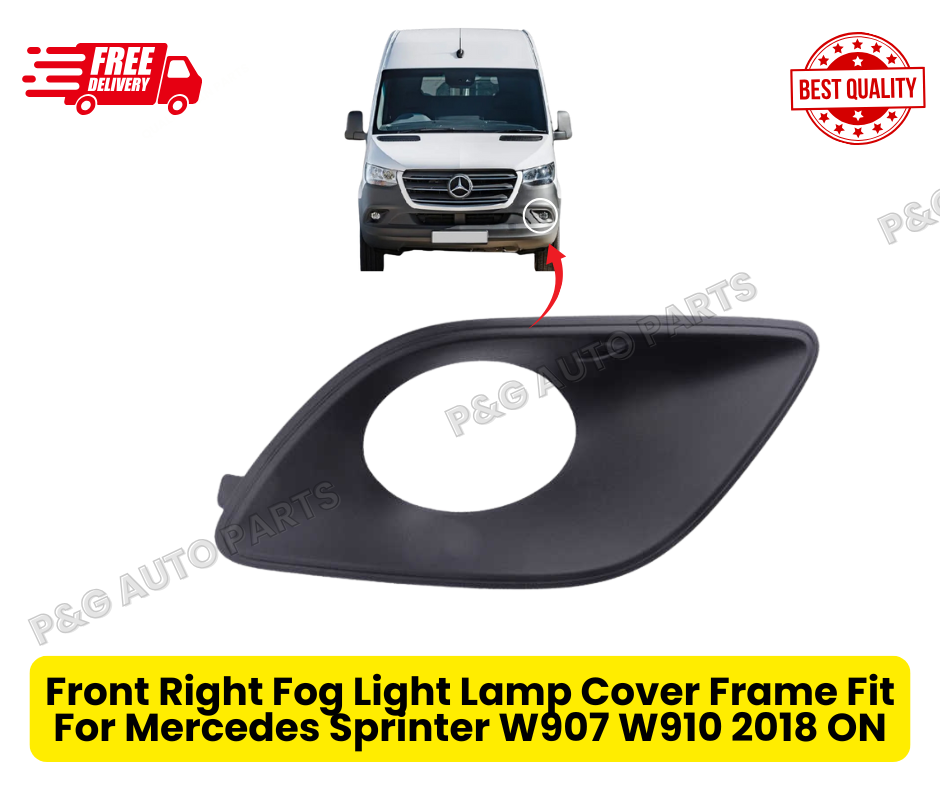 Front Right Fog Light Lamp Cover Frame Fit For Mercedes Sprinter W907 W910 2018 ON