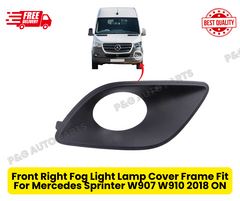 Front Right Fog Light Lamp Cover Frame Fit For Mercedes Sprinter W907 W910 2018 ON