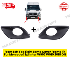 Front Left & Right Fog Light Lamp Cover Frame Fit For Mercedes Sprinter W907 W910 2018 ON