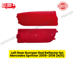 Left Rear Bumper Red Reflector for Mercedes Sprinter 2006-2018 (N/S)