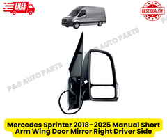 Mercedes Sprinter 2018-2025 Manual Short Arm Wing Door Mirror Right Side