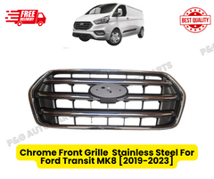 Chrome Front Grille  Stainless Steel For Ford Transit MK8 [2019-2023]