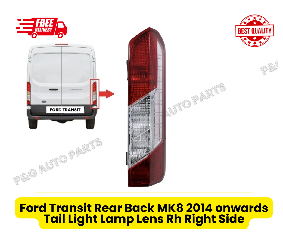 Ford Transit Rear Back MK8 2014 onwards Tail Light Lamp Lens Rh Right Side