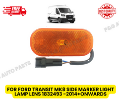 FOR FORD TRANSIT MK8 SIDE MARKER LIGHT LAMP LENS 1832493 -2014+ONWARDS