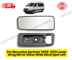For Mercedes Sprinter 2006-2019 Lower Wing Mirror Glass Wide Blind Spot Left