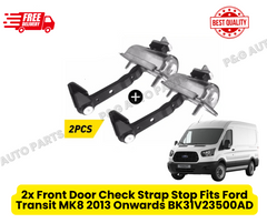 2x Front Door Check Strap Stop Fits Ford Transit MK8 2013 Onwards BK31V23500AD
