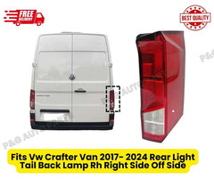 Fits Vw Crafter Van 2017- 2024 Rear Light Tail Back Lamp Rh Right Side Off Side
