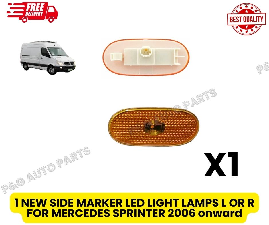 Mercedes Sprinter  Side Marker Lens LED Lamp Amber Reflector