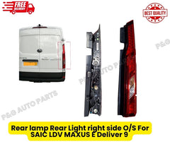 Rear lamp Rear Light right side O/S  For SAIC LDV MAXUS  E Deliver 9