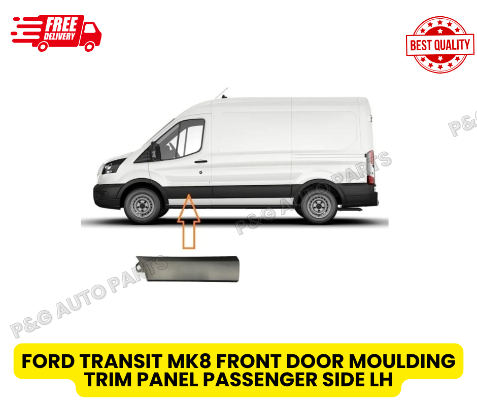 FORD TRANSIT MK8 2014 onwards  FRONT DOOR MOULDING TRIM PANEL PASSENGER SIDE LH