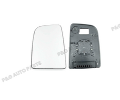For Mercedes Sprinter 2006-2019 Upper Door Wing Mirror Glass Left Push On Round