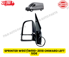 Mercedes Sprinter Door Wing Mirror Manual N/S Left 2018 onwards full mirror