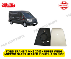 FORD TRANSIT MK8 2013+ UPPER WING MIRROR GLASS HEATED RIGHT HAND SIDE