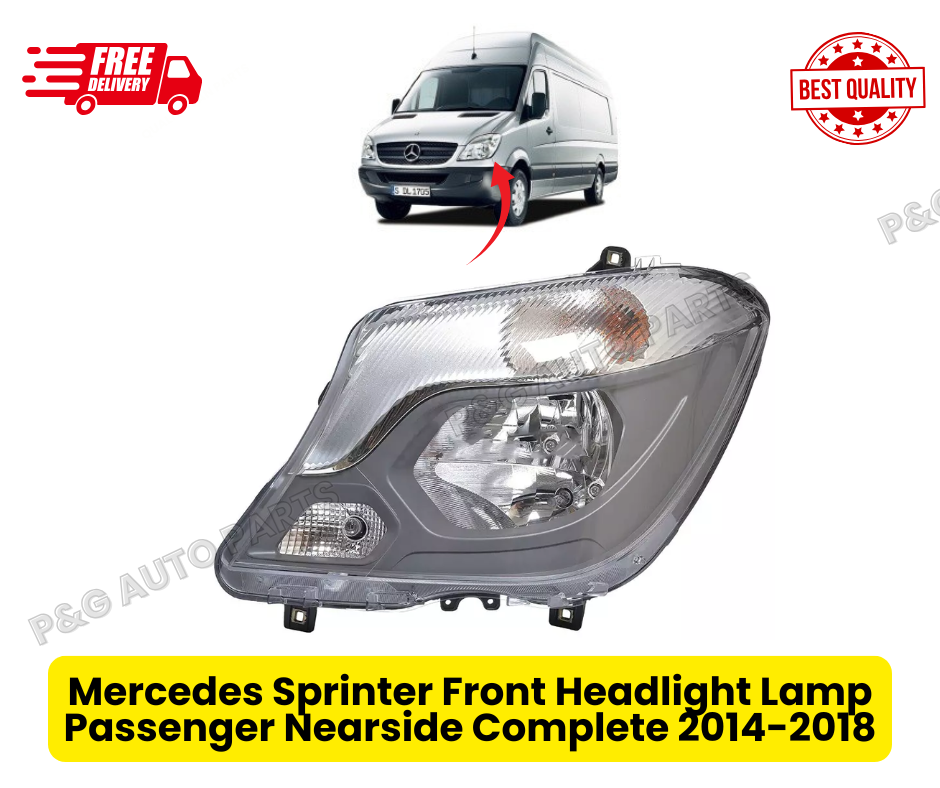 Mercedes Sprinter Front Headlight Lamp Passenger Nearside Complete 2014-2018