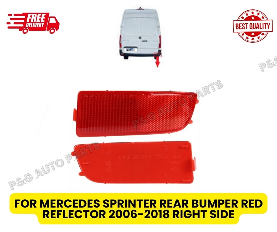 FOR MERCEDES SPRINTER REAR BUMPER RED REFLECTOR 2006-2018 RIGHT SIDE