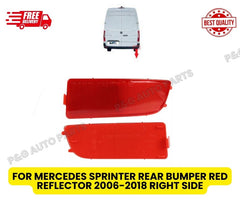 FOR MERCEDES SPRINTER REAR BUMPER RED REFLECTOR 2006-2018 RIGHT SIDE