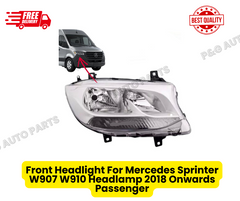 Front Headlight For Mercedes Sprinter W907 W910 Headlamp 2018 Onwards Passenger (For: More than 1 vehicle)