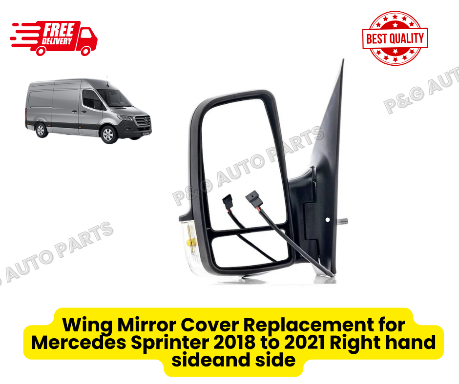 For Mercedes Sprinter 2006-2018 Manual Short Arm Door Wing Mirror Left Side