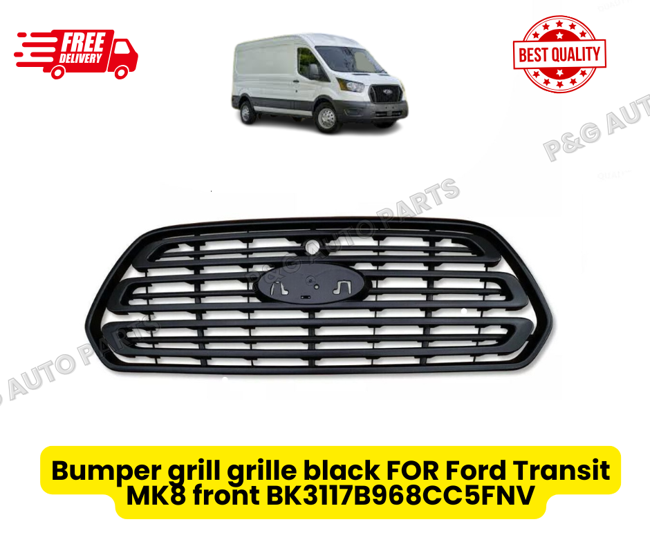 Bumper grill grille black FOR Ford Transit MK8 front BK3117B968CC5FNV