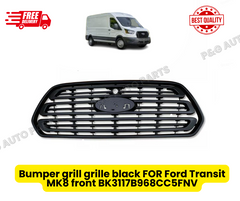 Bumper grill grille black FOR Ford Transit MK8 front BK3117B968CC5FNV