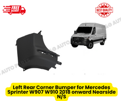 Left Rear Corner Bumper for Mercedes Sprinter W907 W910 2018 onward Nearside N/S