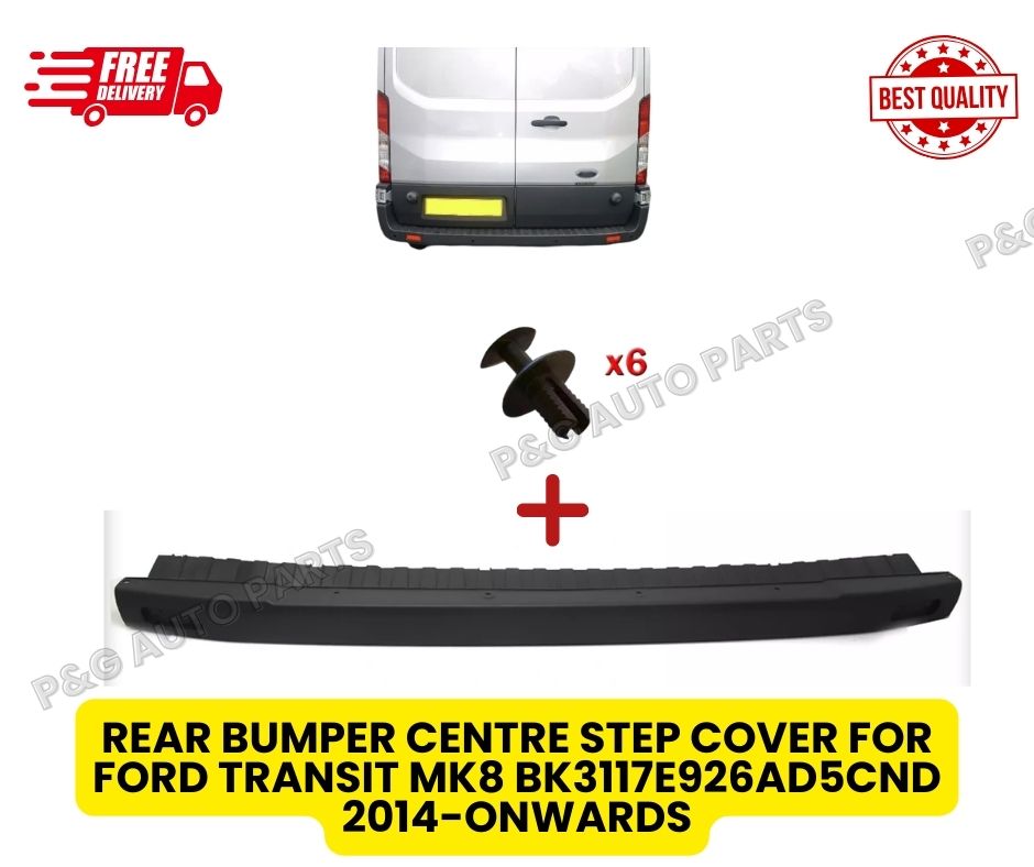 Rear Plastic Bumper Step for Ford Transit MK8 2014 Onwards Plastic Step Cover