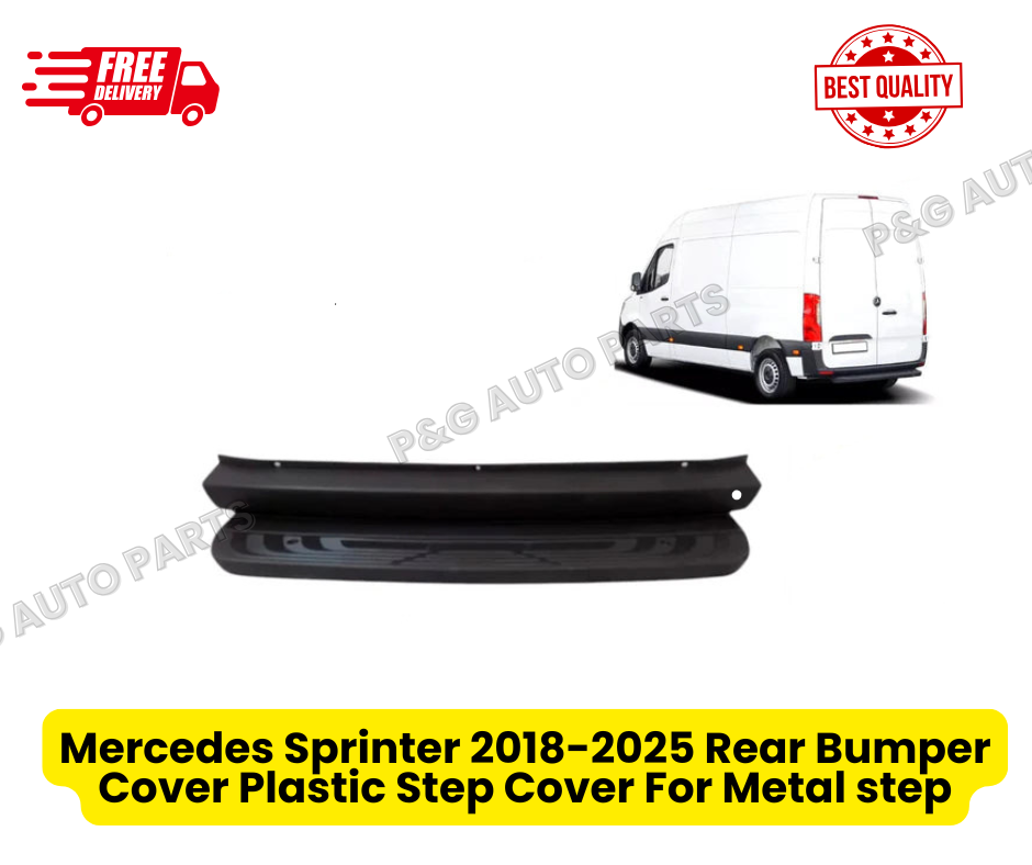 Mercedes Sprinter 2018-2025 Rear Bumper Cover Plastic Step Cover For Metal step